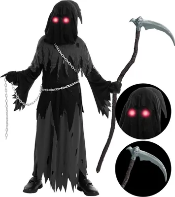 Zdjęcie produktu dla Kostium Ponurego Żniwiarza dla dzieci na imprezę Halloween X-Large