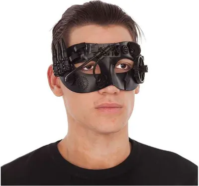 Immagine prodotto di Mamma Black Steampunk Maschera protettiva nera Nero Taglia unica