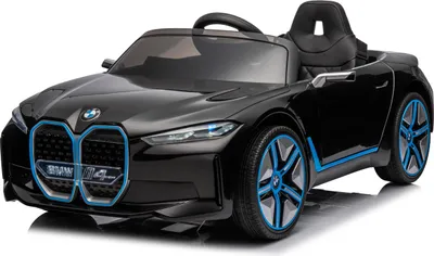 Produktbild von BMW i4 Kinderauto Elektroauto mit Lizenz 2x30W 12V 7Ah Kinderauto Kinderfahrzeug Schwarz