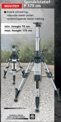 Zdjęcie produktu dla Laserliner® Statyw z korbą P 175 cm 080.26