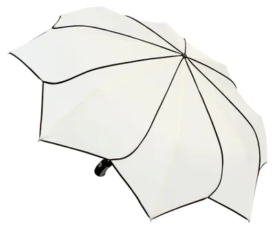 Produktbild von Damen Taschenschirm Automatik - Sonnenblume - weiß