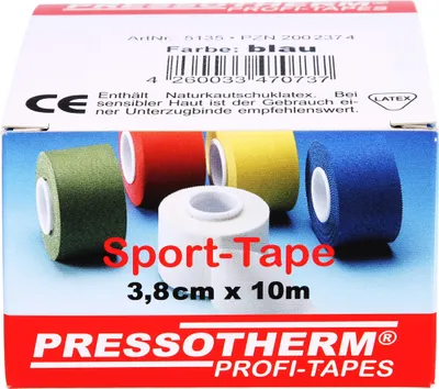 Produktbild von Pressotherm Sport-Tape blau 3,8cmx10m, 1 St VER