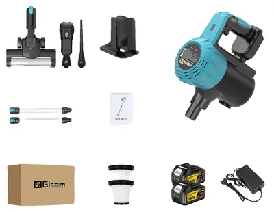 Produktbild von Staubsauger, bürstenloser Motor, einstellbare Saugkraft, 2 Batterien