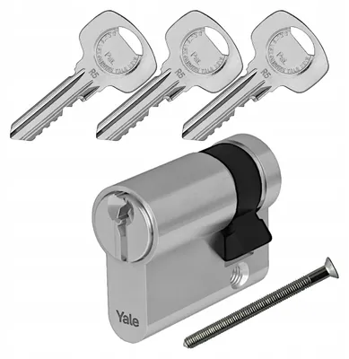 Produktbild von Yale Y500 Einsteckschloss-Zylinder 30/10 Satina einseitig