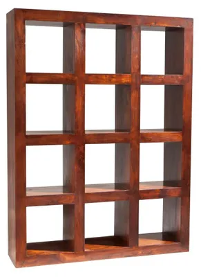 Immagine prodotto di MASSIVMOEBEL24 | OXFORD #430 Libreria in legno di acacia - laccato / nougat 138x36x184