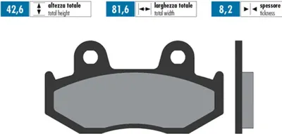 Zdjęcie produktu dla Klocki hamulcowe Polini Sinter do Suzuki AN Burgman 250, 400 96-00