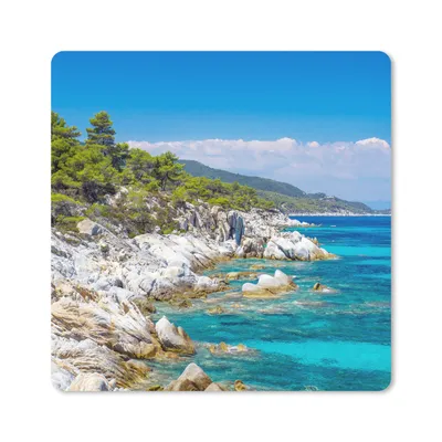 Produktbild von MuchoWow® Mauspad Mousepad Meer - Sommer - Tropisch 20x20 cm - Mousepads - Maus Mat - Pad - Mausunterlage - Desk Mat - Bureauartikeln