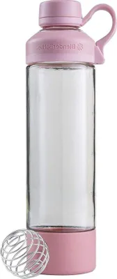 Productafbeelding van Famanu glazen fles, 590 ml - roze