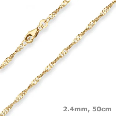 2-4mm-Singapurkette-aus-585-Gelbgold-50cm