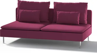 Produktbild von Dekoria Bezug für Söderhamn Sitzelement 3, pflaume , Bezug für Sitzelement 3