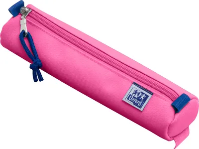 Image de Rouleau à crayons Oxford polyester rond petit rose