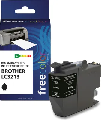 Produktbild von Freecolor Patrone Brother LC3213 black remanufactured