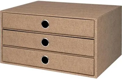 Produktbild von RÖSSLER Schubladenbox S.O.H.O. haselnuss 3 Stück