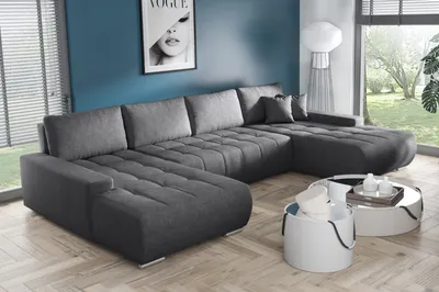 Produktbild von MEBLITO Ecksofa Big Sofa Eckcouch mit Schlaffunktion Bonari U Form Couch Sofagarnitur Aston 17