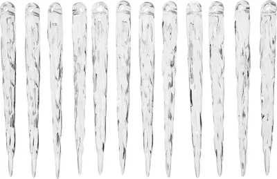 Produktbild von Acrylform "Eiszapfen", 12 Stück, Länge 10,5 cm