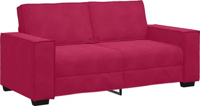 Produktbild von vidaXL 2-Sitzer-Sofa Weinrot 180x78x84 cm Samt
