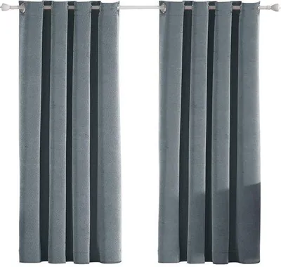 Obrázok produktu pre Záclony Unyqoos® Verdunkelung, 2-dielna sada, vzhľad zamatovej látky (polyester), 100% zatemňujúce, tepelne izolujúce a zvukovoizolačné, s okami, 140 x 175 cm