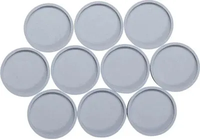 Zdjęcie produktu dla Magnes MAUL okrągły 10 sztuk 1 kg tworzywo sztuczne ferryt odporny na pęknięcia lakierowany Ø 2,9 x 1,2 cm szary