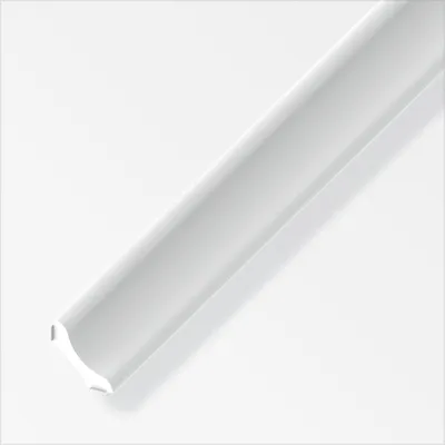 Produktbild von alfer Eckleiste 2.5 m, 20 mm PVC (Kunststoff) glatt weiss