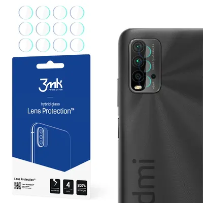 Produktbild von 3mk Hybridglas Lens Protection für Xiaomi Redmi 9T Kamera Objektiv Kameralinse 0,16mm 6H (4 Stück)