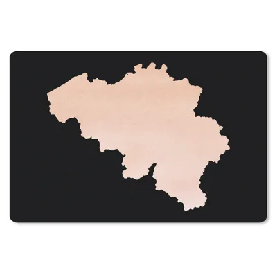 Produktbild von MuchoWow® Mauspad Mousepad Karte - Belgien - Rosa 27x18 cm - Mousepads - Maus Mat - Pad - Mausunterlage - Büroartikel - Desk Matten