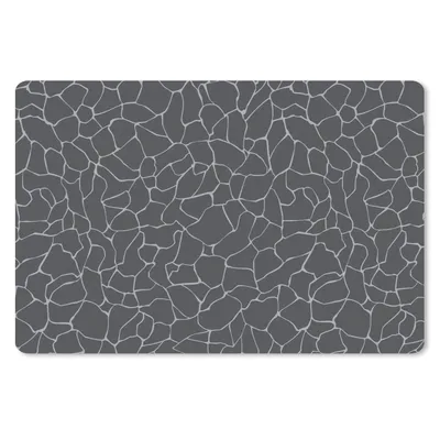 Produktbild von MuchoWow® Schreibtischunterlage Design - Geometrie - Schwarz 60x40 cm - XXL Mauspad - Großes Mauspad