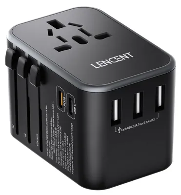 Produktbild von LENCENT Reiseadapter Weltweit, Reisestecker Adapter Weltweit