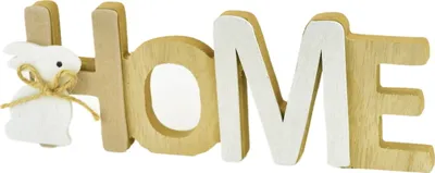 Image de HOME décoration avec lapin 7.5x21.5 cm