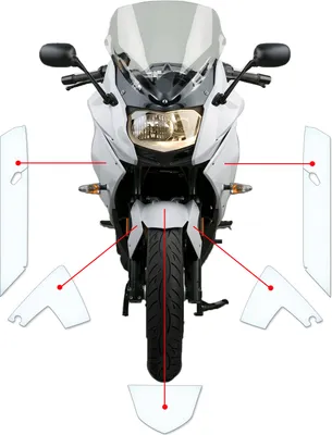 Produktbild von Lackschutzfolie Steinschlagschutz passend für BMW F800 GT 2013+