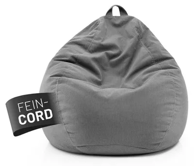 Produktbild von Lumaland Sitzsack 120l grau Comfort Feincord