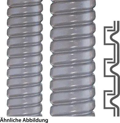Produktbild von "SPR-PVC-AS, grau, AD27, 22x27mm, 10 Meter Packung"