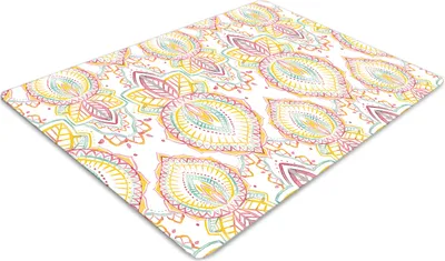 Produktbild von Stuhlunterlage Bürostuhlunterlage 120 cm x 90 cm Bodenmatte Bürostuhlunterlage - Indisches Muster