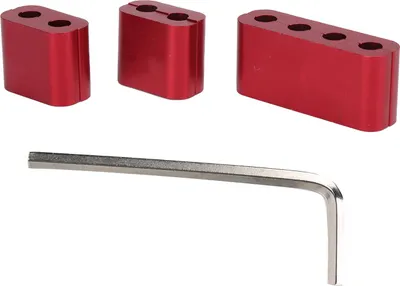 Productafbeelding van 3 stuks ontstekingskabel-isolatieweerstand, klemmen van aluminiumlegering voor 7 mm en 8 mm ontstekingskabels