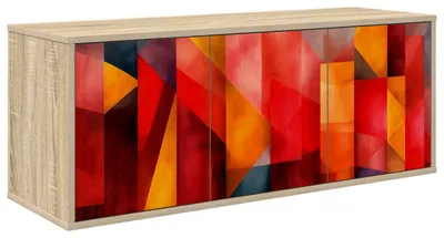 Obrázok produktu pre vidaXL Nástenná TV skrinka HEESCH, 102 x 33 x 40 cm, Imitácia dreva Sonoma
