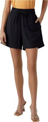 Produktbild von Vero Moda 10278931-Black / Black-XS, Weiblich, Erwachsener, Schwarz, Lose Passform, Hochhaus, Viskose, Polyester