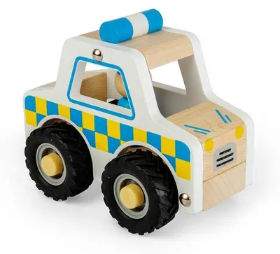 Obrázek produktu pro Dřevěné policejní auto Bigjigs