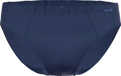 Zdjęcie produktu dla AMMANN slipy męskie - Bawełna & More mini slipy, ton w ton paski, mieszanka bawełny granatowy XL