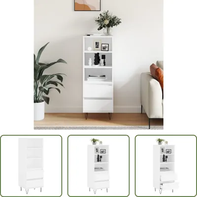 Produktbild von The Living Store Highboard Weiß 40x36x110 cm Holzwerkstoff