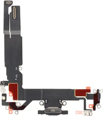 Produktbild von Ladebuchse für iPhone 16 Anschluss Connector Flex USB Schwarz