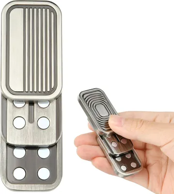 Produktbild von Fidget Slider Spielzeug, EDC Metal Fidget Toys für Erwachsene, Angst Stressabbau Fingerspiele, Sensorische Spielzeug für Autismus ADHS, Dekompression