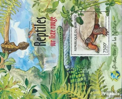 Produktbild von Briefmarken Burundi 2012 Mi Block236 (kompl.Ausg.) postfrisch Seltene Reptilien