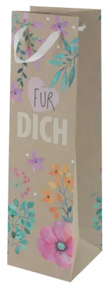 Produktbild von SUSY CARD Flaschentüte "Flower Frame" für 1 Flasche