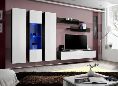 Zdjęcie produktu dla Zestaw szafek ściennych 6-częściowy stojak na telewizor do salonu szafka ścienna półka zestaw mebli drewnianych