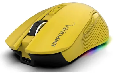 Imagen del producto de INCA IMG-328MX INCA Gaming Maus RGB/ 7200DPI/ 7Tasten/USB/BT  1.50m    gelb