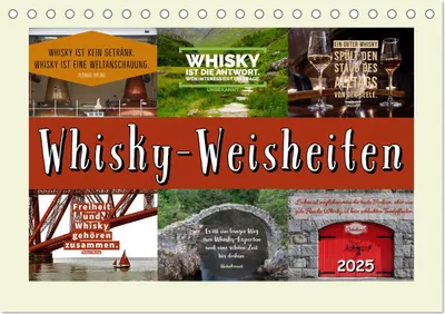 Produktbild von Whisky-Weisheiten (Tischkalender 2025 DIN A5 quer), CALVENDO Monatskalender
