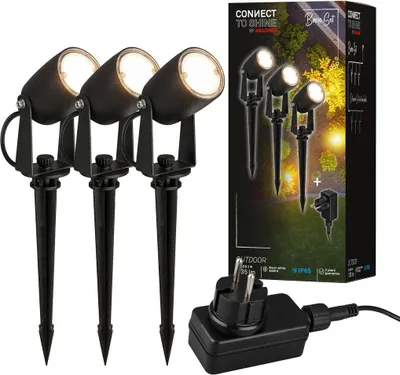 Produktbild von CONNECT TO SHINE Starterset Iris mit 3er Set LED Wegeleuchten, IP65