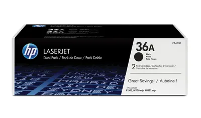 Obrázok produktu pre HP Dvojbalenie čiernych originálnych tonerových kaziet 36A LaserJet, 4000 strany, Čierna, 2 kusov
