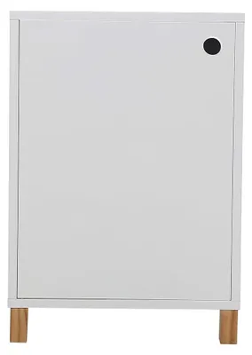 Immagine prodotto di Calicosy - Cassa bianca 1 porta con piedi in legno - H57cm