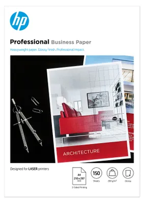 Produktbild von HP Professional Glossy Paper A4 200 g/m² Laserpapier glänzend 150 Blatt