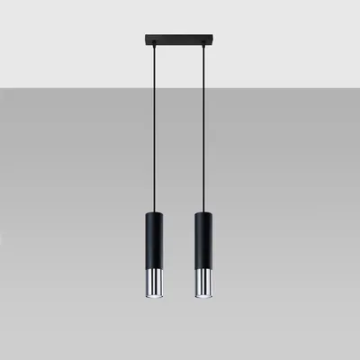 Productafbeelding van Hanglamp Loopez 2, metaal, merk SOLLUX, kleur chroom